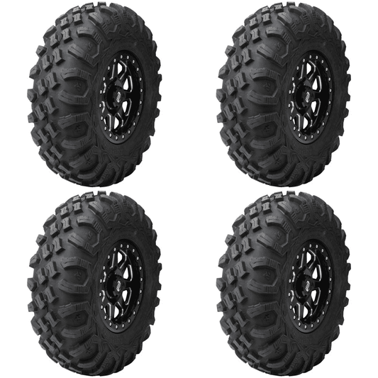 (4 Pack) Tusk Megabite Radial Tire 28x10-15 For POLARIS Sportsman 570 2014-2023